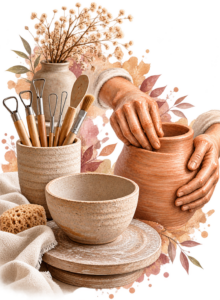 Cours de poterie et modelage de la terre